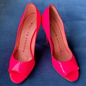 Hot Pink Walter Steiger patent-leather Pump